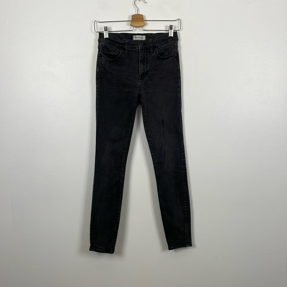Madewell High Rise Skinny Leg Womens 28 Stretch 5 Pocket Black Relaxed Jeans